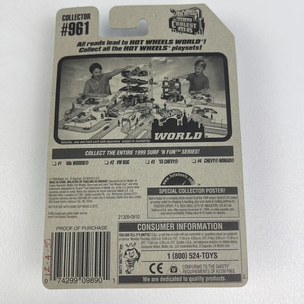 Hot Wheels 40 Woodie Surf And Fun Series Metalflake Purple
